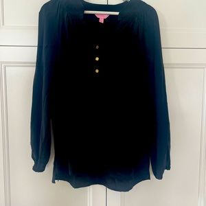 Lily Pulitzer Elsa silk blouse size.M